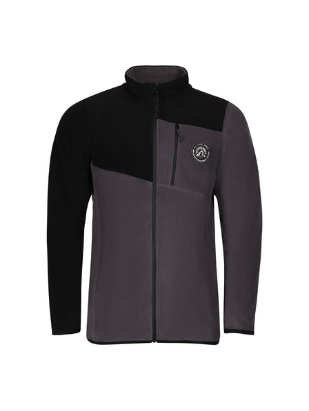ALPINE PRO Hanorac fleece negru pentru bărbați ALPINE PRO GRES