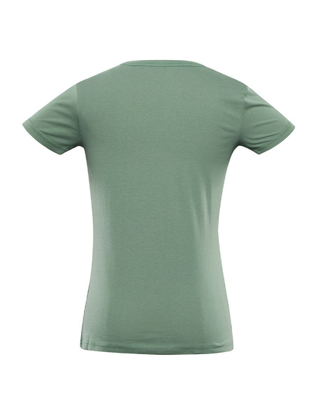 ALPINE PRO Tricou verde imprimat pentru femei ALPINE PRO ECCA