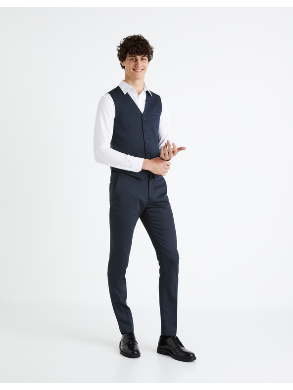 Celio Vestă costum albastru închis Celio Rugidiam