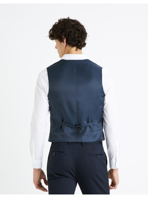 Celio Vestă costum albastru închis Celio Rugidiam