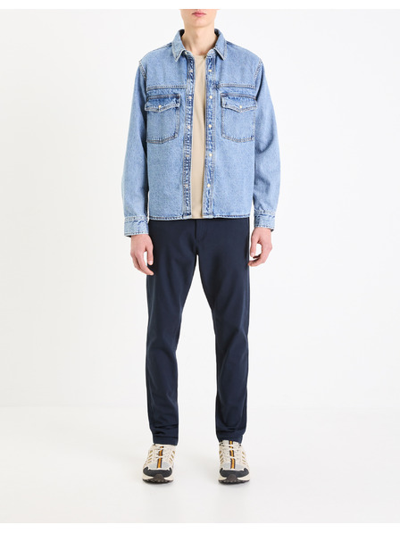 Celio Pantaloni de bărbați albastru închis Celio