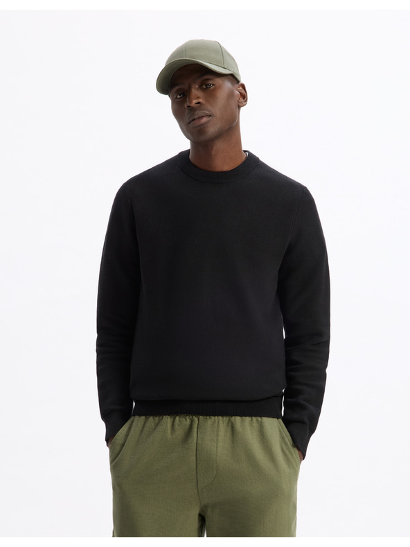 Celio Pulover negru pentru bărbați Celio Bepic