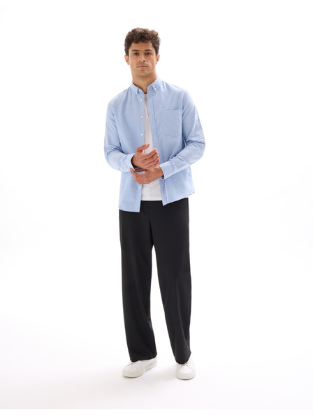 Celio Cămașă de bumbac albastru deschis pentru bărbați Celio Daxford