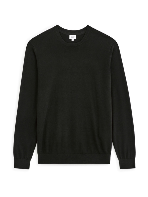 Celio Pulover negru pentru bărbați Celio Decoton
