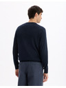 Celio Pulover basic albastru închis pentru bărbați Celio Decotonv