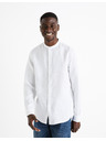 Celio Cămașă albă din in pentru bărbați Celio Damaolin