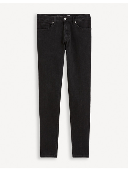 Celio Blugi skinny fit negri pentru bărbați Celio Foskinny1