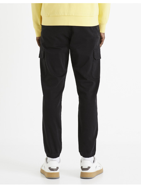 Celio Pantaloni cargo negri pentru bărbați Celio Dolyte