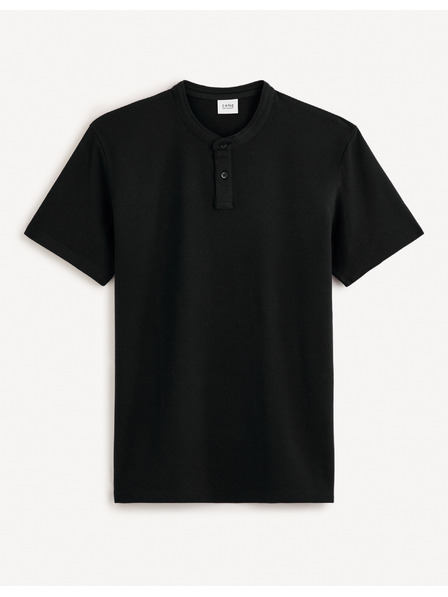 Celio Tricou polo basic negru pentru bărbați Celio Gesohel