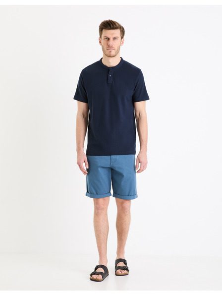Celio Tricou polo basic albastru închis pentru bărbați Celio Gesohel