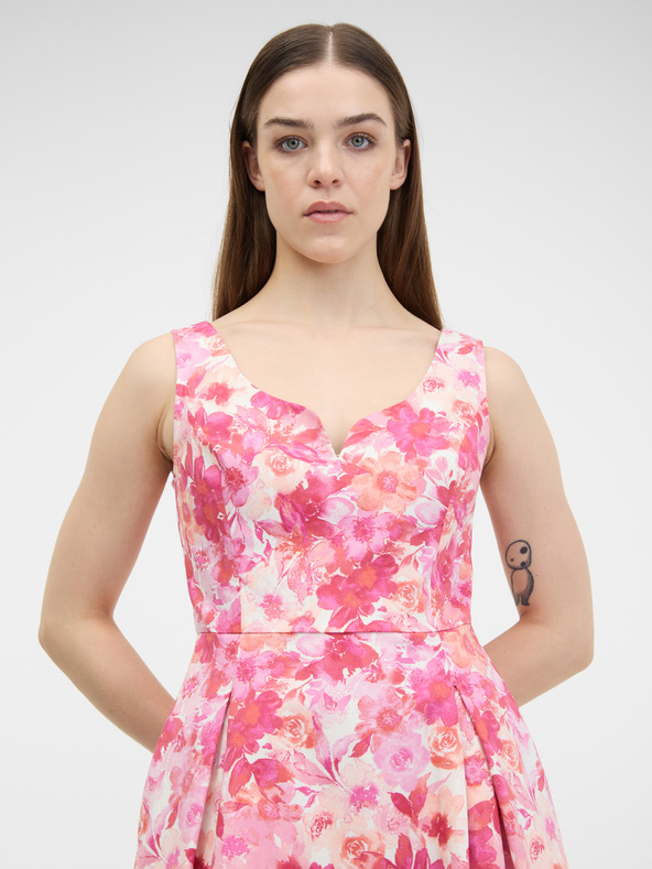 Orsay Rochie roz cu flori pentru femei ORSAY