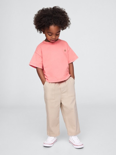 GAP Pantaloni khaki bebe cu talie elastică GAP