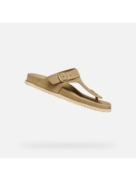 Geox Papuci de plajă bej pentru femei Geox Sandybett