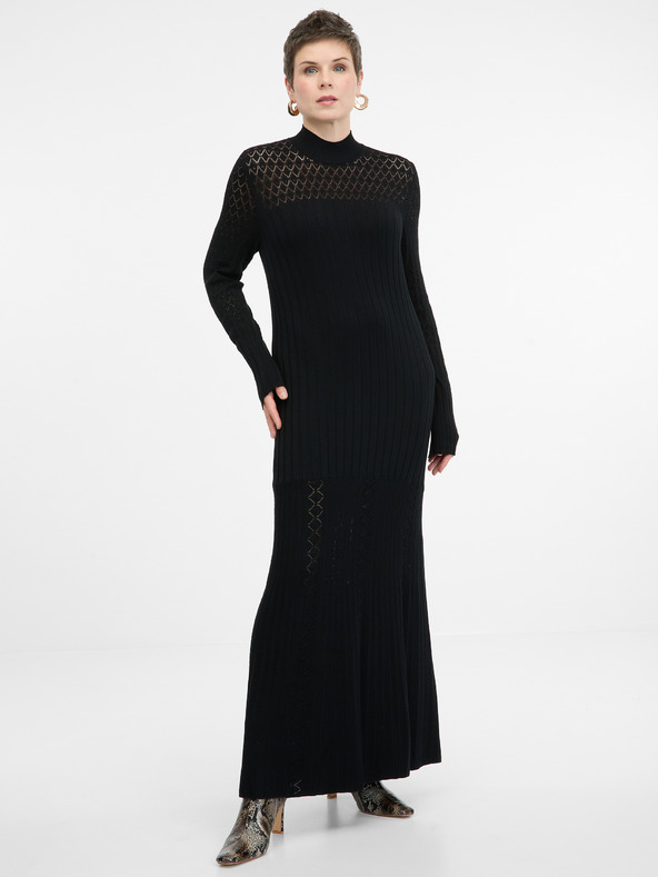 Orsay Rochie maxi neagră pentru femei ORSAY