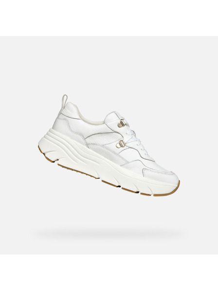 Geox Pantofi sport albi pentru femei Geox Iamantha