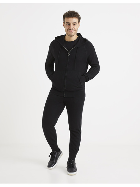 Celio Pantaloni de trening negri pentru bărbați Celio