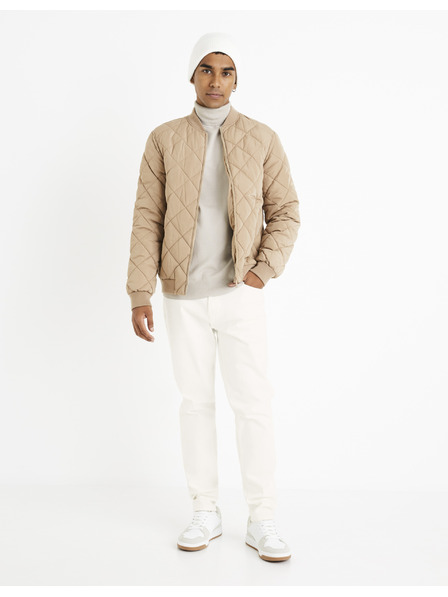 Celio Bluză cu guler înalt Celio Cerouley bej pentru bărbați