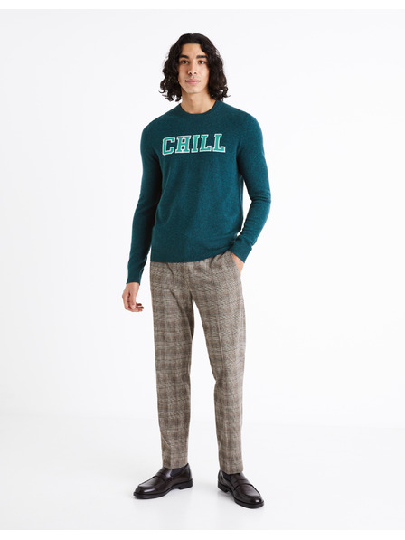 Celio Pulover din lână Merino pentru bărbați Petrol Celio Cenormal