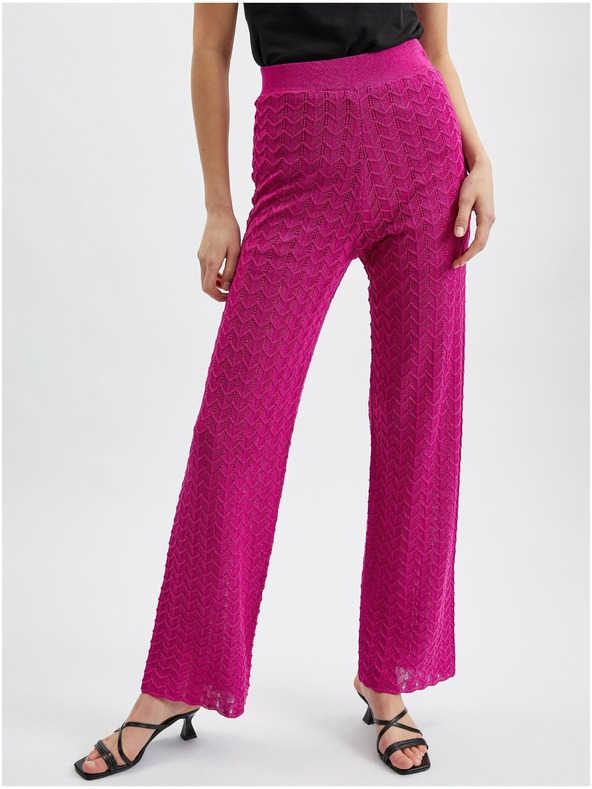 Orsay Pantaloni de damă roz ORSAY