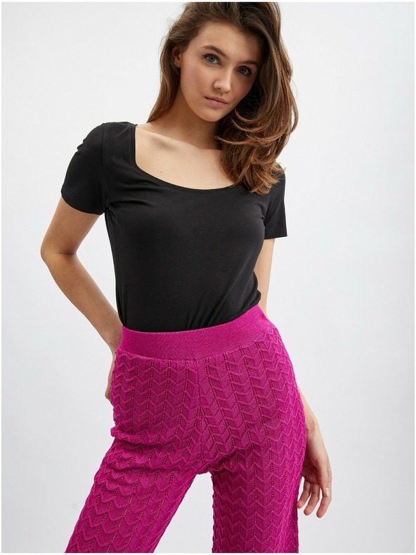 Orsay Pantaloni de damă roz ORSAY