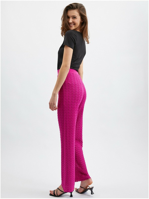 Orsay Pantaloni de damă roz ORSAY