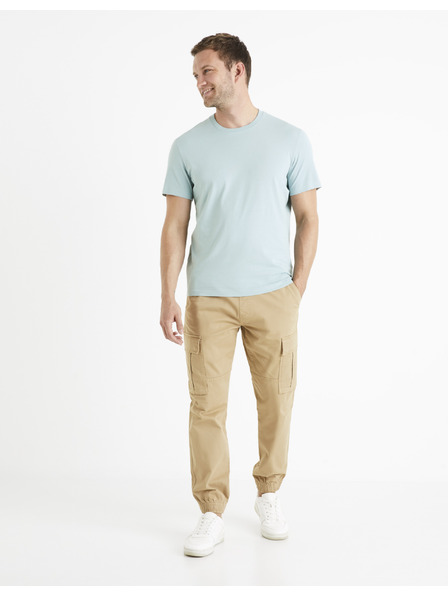 Celio Pantaloni cargo bej pentru bărbați Celio Docar