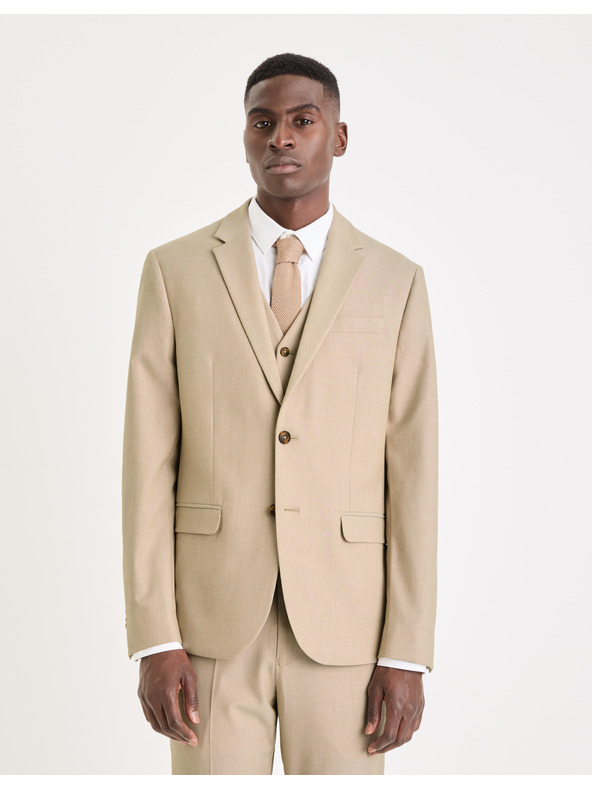 Celio Jachetă bărbați bej Celio Funew2