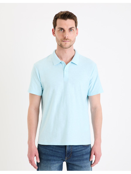 Celio Tricou polo basic turcoaz pentru bărbați Celio Feflame