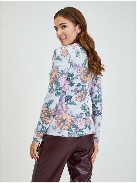 Orsay Bluză de damă cu model floral gri deschis ORSAY