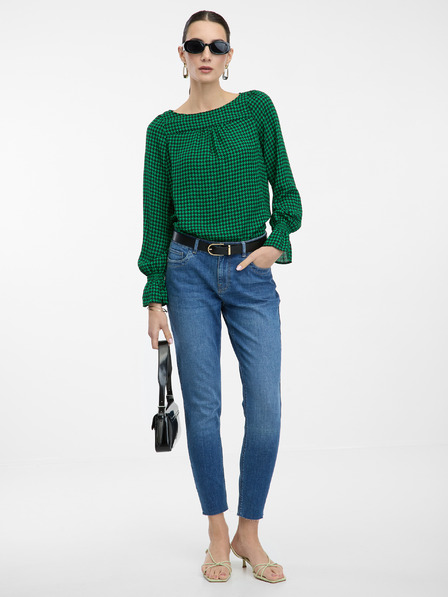 Orsay Bluză de damă verde cu model ORSAY