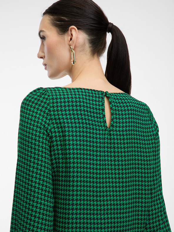 Orsay Bluză de damă verde cu model ORSAY