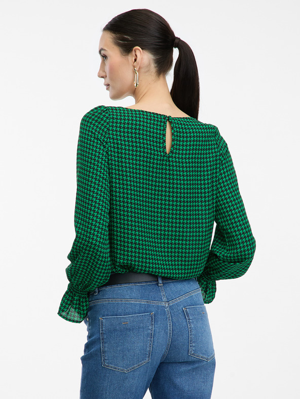 Orsay Bluză de damă verde cu model ORSAY