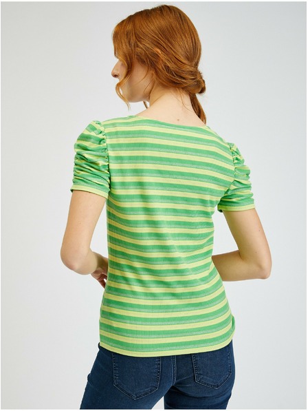 Orsay Tricou ORSAY cu dungi galben-verde de damă