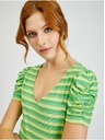 Orsay Tricou ORSAY cu dungi galben-verde de damă