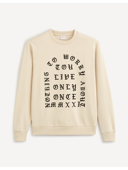 Celio Hanorac bărbătesc imprimat bej Celio