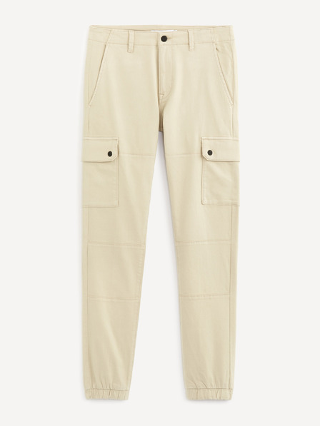 Celio Pantaloni Celio Solyte crem pentru bărbați