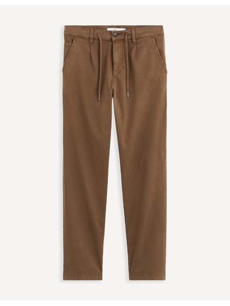 Celio Pantaloni maro pentru bărbați Celio Cochicrop