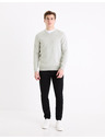 Celio Pulover basic gri deschis pentru bărbați Celio Decoton
