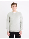 Celio Pulover basic gri deschis pentru bărbați Celio Decoton
