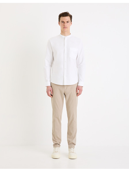 Celio Pantaloni chino bej pentru bărbați Celio Gosi