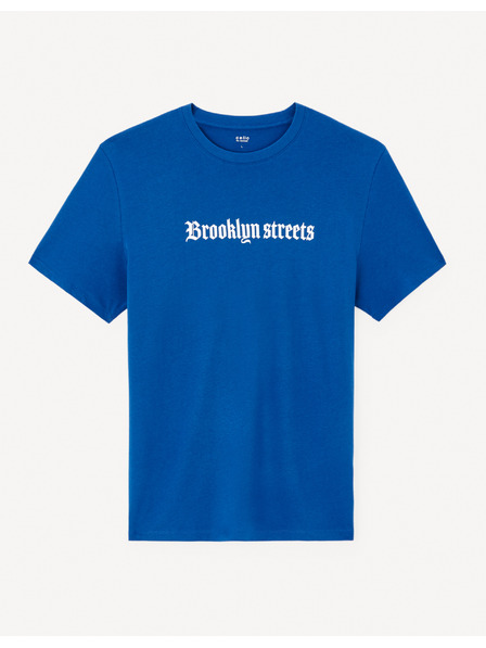 Celio Tricou albastru pentru bărbați Celio Jedark