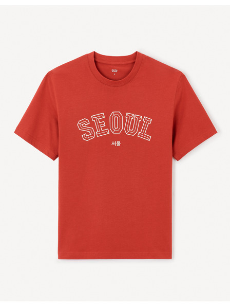 Celio Tricou roșu pentru bărbați Celio Jeoverdu