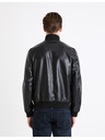 Celio Jachetă de piele neagră pentru bărbați Celio Gumati