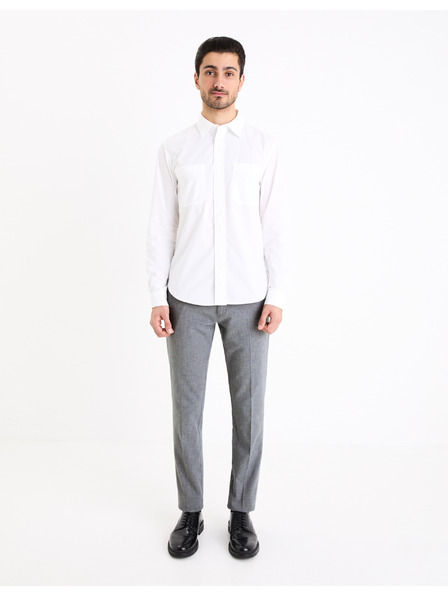 Celio Pantaloni chino gri pentru bărbați Celio Gosi