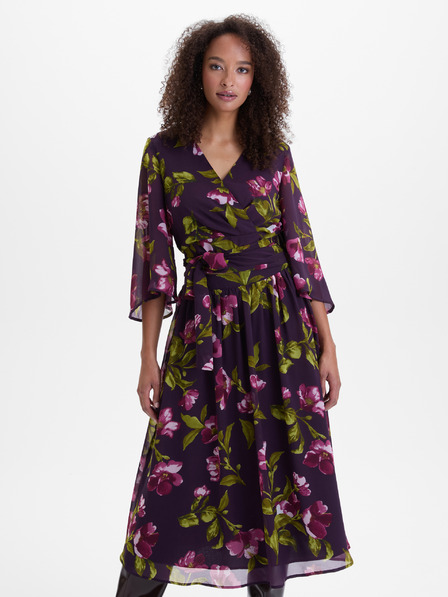 Orsay Bluză violetă petrecută pentru femei cu model floral ORSAY