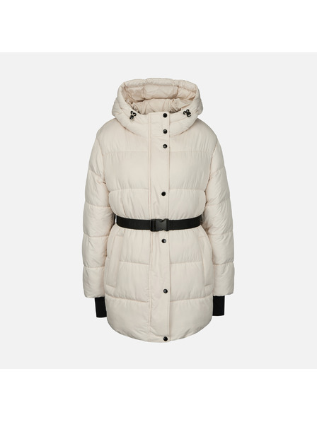 Geox Geox Spherica - jachetă cremă cu puf pentru femei