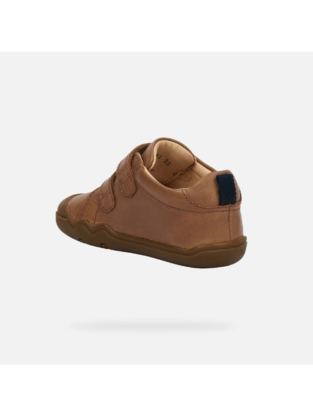 Geox Geox Steppieup Boy - pantofi maro pentru primii pași, tip barefoot pentru băieți