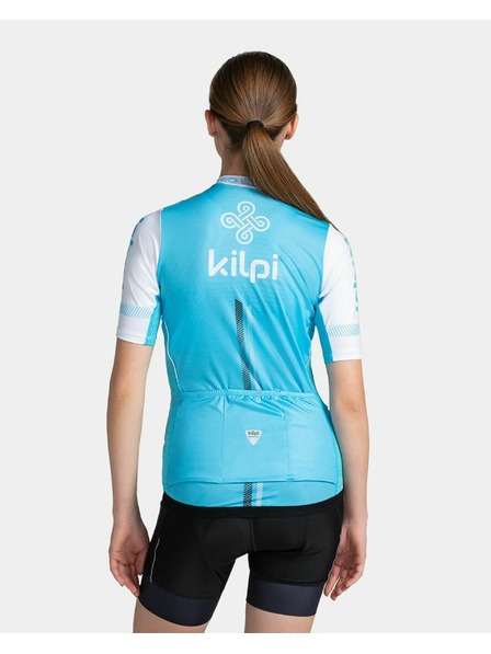 Kilpi Tricou sport cu fermoar pentru femei, albastru deschis Kilpi CORRIDOR