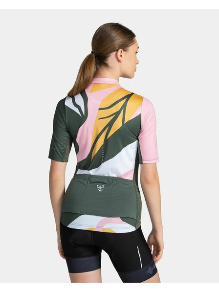 Kilpi Tricou sport cu fermoar verde și roz pentru femei Kilpi RITAEL