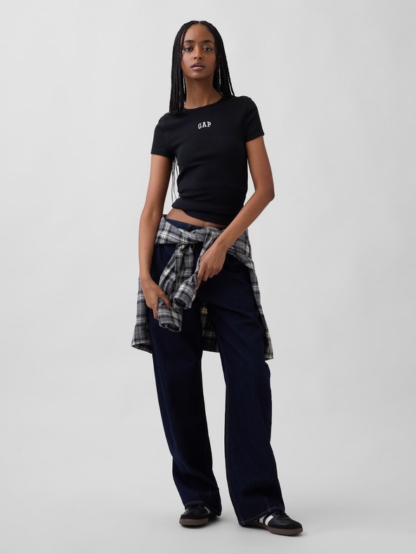 GAP Tricou Rib Logo GAP